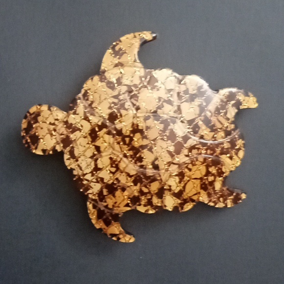 Tortoiseshell turtle hair clip and barrette - Picture 1 of 5